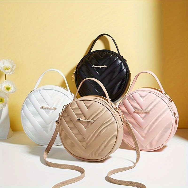 Structured Handbag Top Handle - กระเป๋าถือแฟชั่นสตรีแบบทอขนาดเล็ก ดีไซน์หรูหรา ทรงแข็งแรง พร้อมสายสะพายไหล่และหูหิ้วด้านบน สายปรับระดับได้