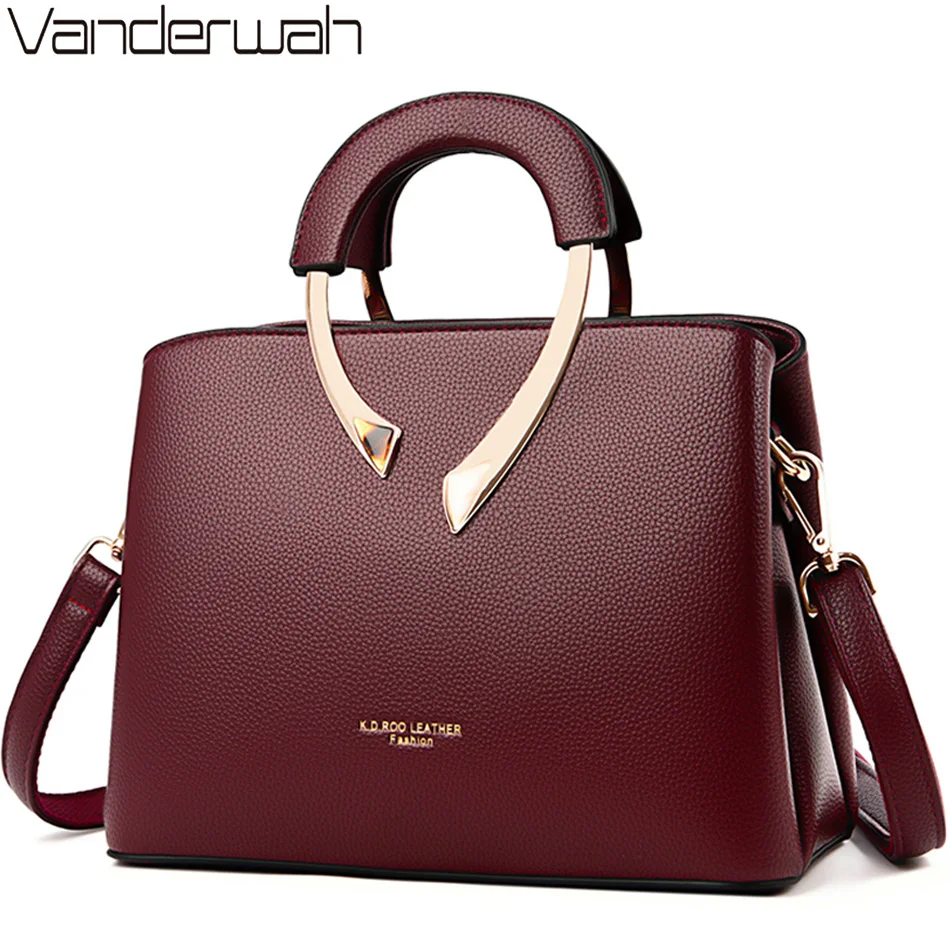Luxury Bags Brand - ของแท้ VANDERWAH คุณภาพสูง Pu หนัง Casual