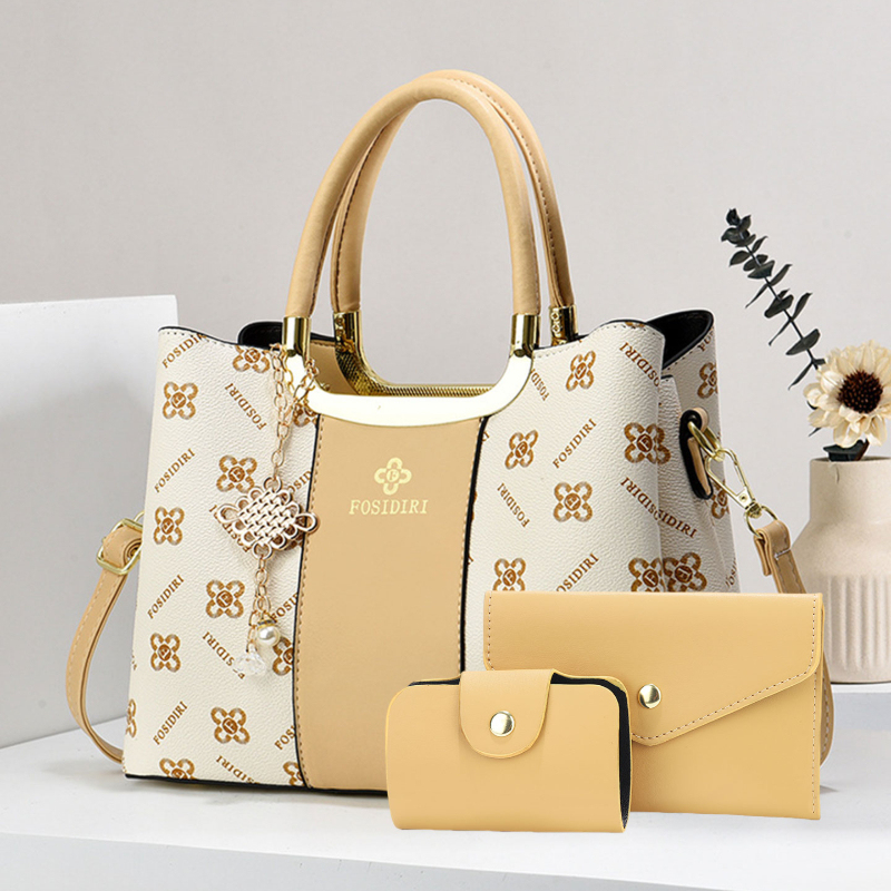 Luxury Bags & Leather Repair Of Atlanta - กระเป๋าถือพิมพ์ลายหรูหราสำหรับผู้หญิง ชุดกระเป๋า 3 ชิ้น กระเป๋าอเนกประสงค์สำหรับเดินทางและพักผ่อนประจำวัน