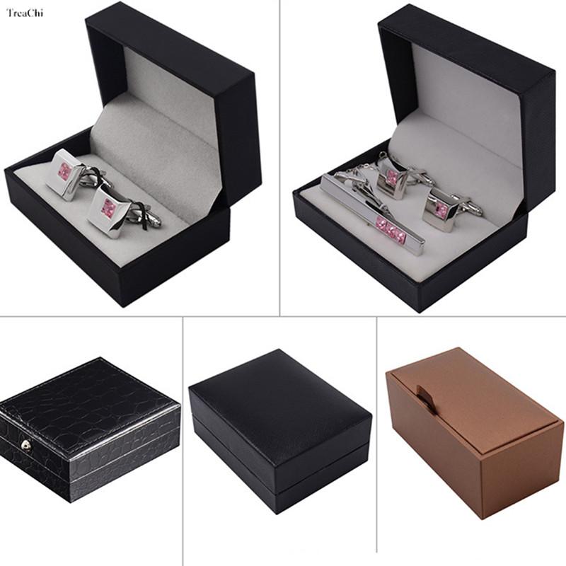 Luxury Bags List - หรูหราเข็มกลัดเนคไทกล่องผู้ชายสีดำหนังสังเคราะห์กรณีเข็มกลัด Lapel Mini เครื่องประดับ Display Collection