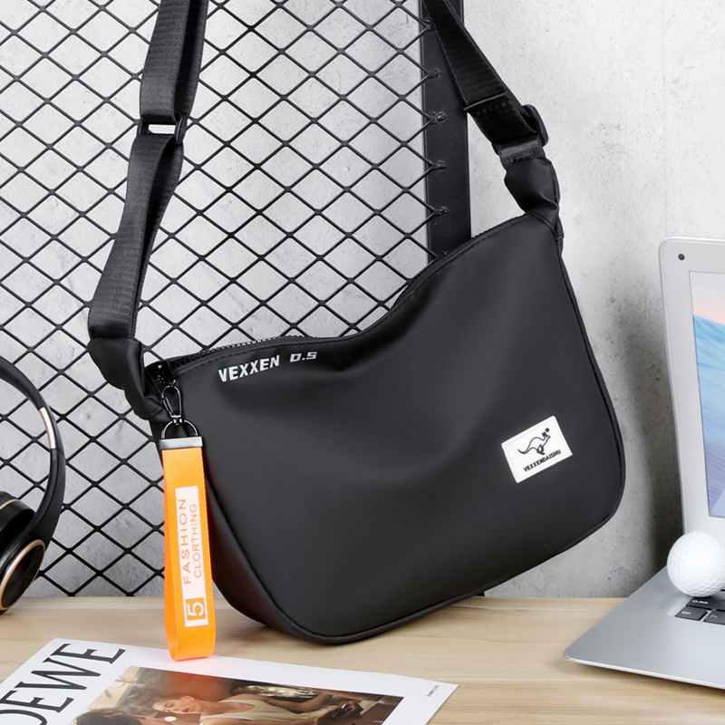 Luxury Bags Office - กระเป๋าสะพายผู้ชายแฟชั่นหรูหรากระเป๋าสะพายไหล่ลำลองสำหรับผู้ชายหนัง PU ผู้ชายกันน้ำกระเป๋าสะพายพาดลำตัวสำหรับผู้ชาย2024ใหม่
