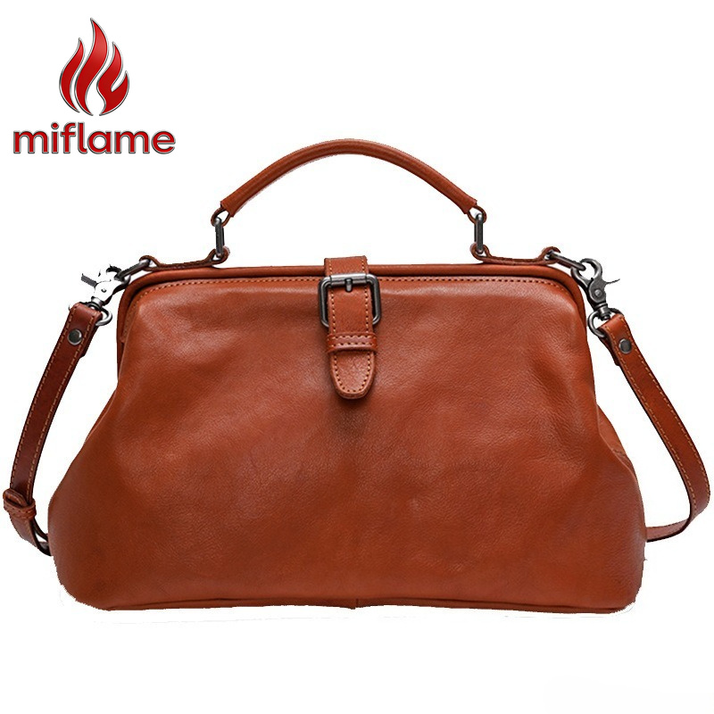 Luxury Bags Quiet - กระเป๋าหนังแท้สะพายไหล่สำหรับผู้หญิง หนังฟอกฝาดย้อมสีด้วยมือ พร้อมสายสะพายหิ้ว ไม่มีโลโก้ หรูหราแบบเรียบง่าย