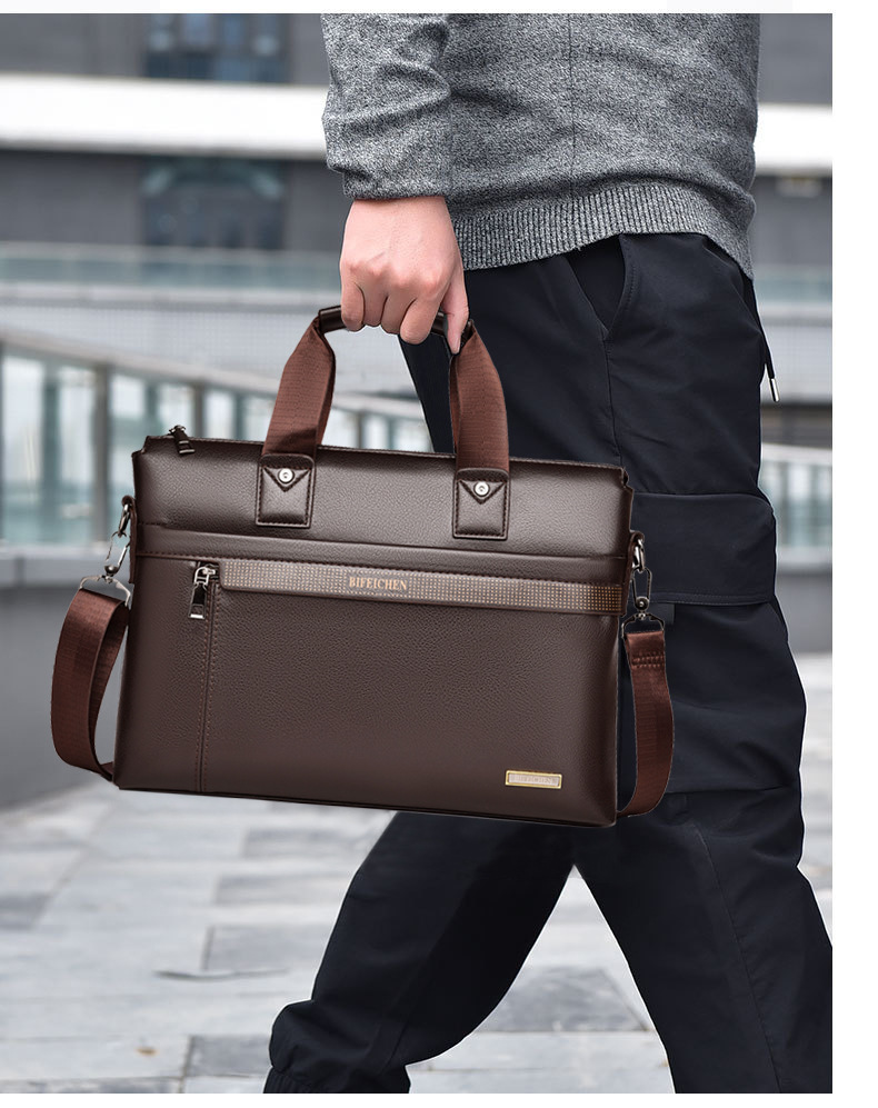 Luxury Bags Brand - กระเป๋าเอกสารหนังแบรนด์หรูใหม่ปี 2026 สำหรับผู้ชาย ใส่แล็ปท็อป ใส่เอกสาร A4