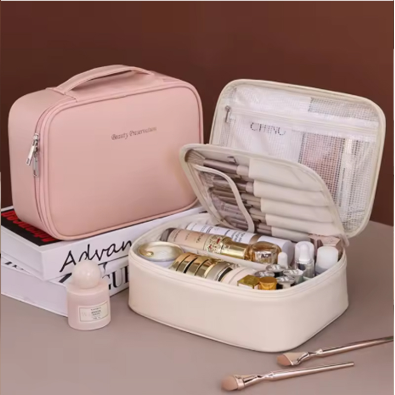 Luxury Bags & Leather Repair Of Atlanta - กระเป๋าเครื่องสำอางผู้หญิงแบบใหม่ กระเป๋าเก็บของพกพา ความจุขนาดใหญ่ กระเป๋าแต่งหน้าหรูหรา อุปกรณ์จัดระเบียบสำหรับการเดินทาง กระเป๋าใส่ของใช้ส่วนตัว