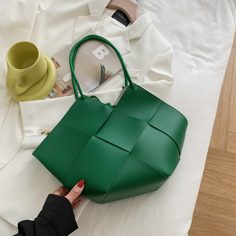Luxury Bags Brand - หรูหราขนาดใหญ่ Tote กระเป๋าผู้หญิง Rhomboid ขนาดใหญ่ความจุกระเป๋าถือหนัง Underarm