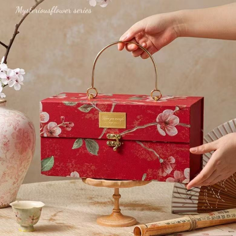 Luxury Bags List - กล่องของขวัญโลหะหลากสีแบบหนา กล่องของขวัญงานแต่งงานสำหรับเพื่อนเจ้าสาว ถุงของขวัญวันวาเลนไทน์ กล่องของขวัญสุดหรู ถุงบรรจุภัณฑ์ผ้าพันคอ