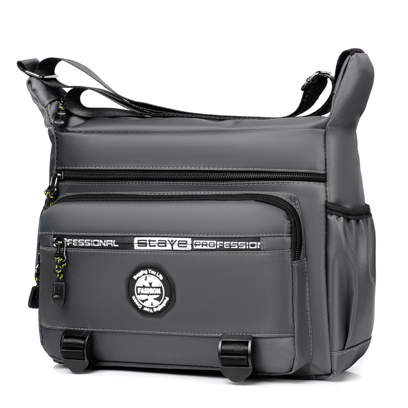 Luxury Bags Office - ไหล่เส้นเดียวแฟชั่นออกซ์ฟอร์ดกระเป๋าสะพายไหล่กระเป๋าหลายชั้นดีไซน์หรูหรามีความจุมากกระเป๋าหิ้วแบบลำลองของผู้ชาย
