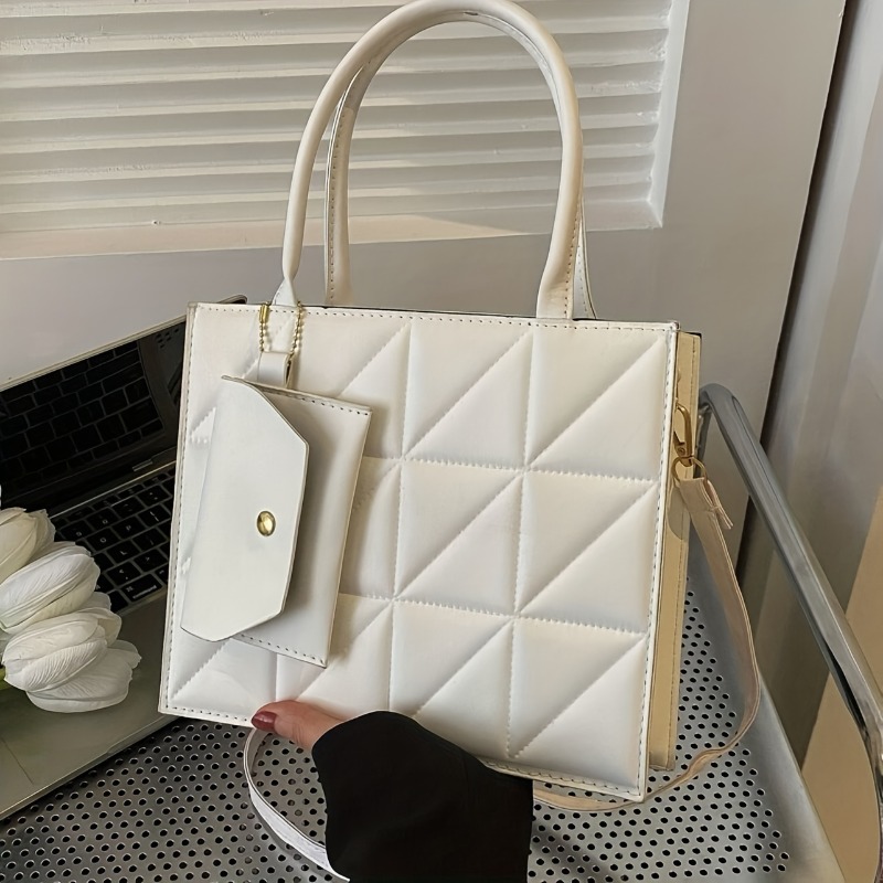 กระเป๋าโท้ททรงสวยมีสไตล์, กระเ - Structured Handbag Top Handle บทวิจารณ์และราคา
