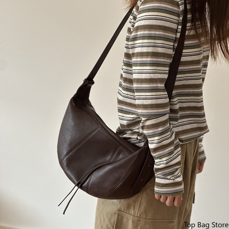 กระเป๋าหนังแท้ทรงโฮโบสำหรับผู้ - Luxury Bags Quiet บทวิจารณ์และราคา