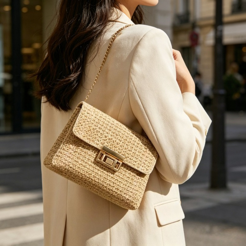 กระเป๋าสะพายไหล่สานทรงหรูสำหรั - Luxury Beach Bags Ysl บทวิจารณ์และราคา
