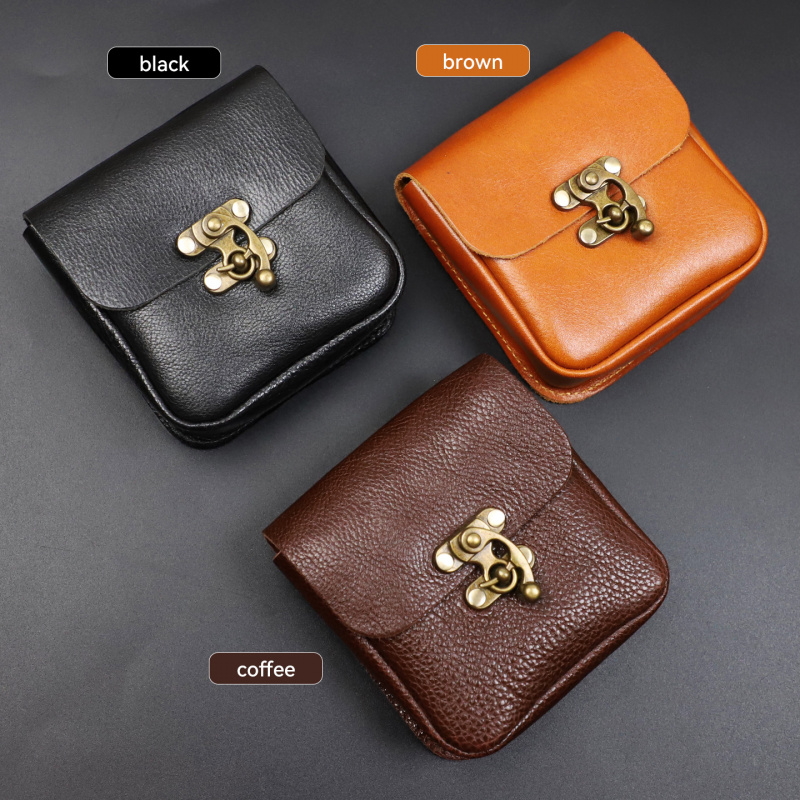 กระเป๋าคาดเอวหนังวัวแท้ขนาดเล็ - Key Holder Leather Pouch บทวิจารณ์และราคา