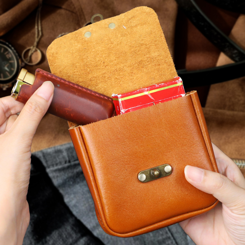 กระเป๋าคาดเอวหนังวัวแท้ขนาดเล็ - Key Holder Leather Pouch บทวิจารณ์และราคา