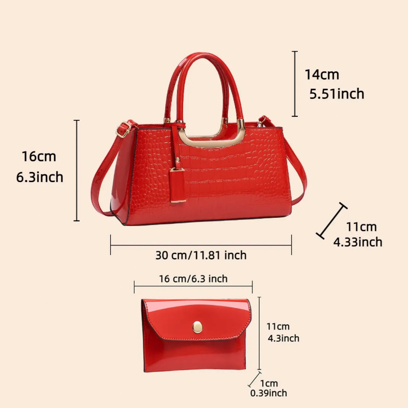 ชุดกระเป๋าถือสตรี วัสดุ PU หรู - Luxury Bags & Leather Repair Of Atlanta บทวิจารณ์และราคา