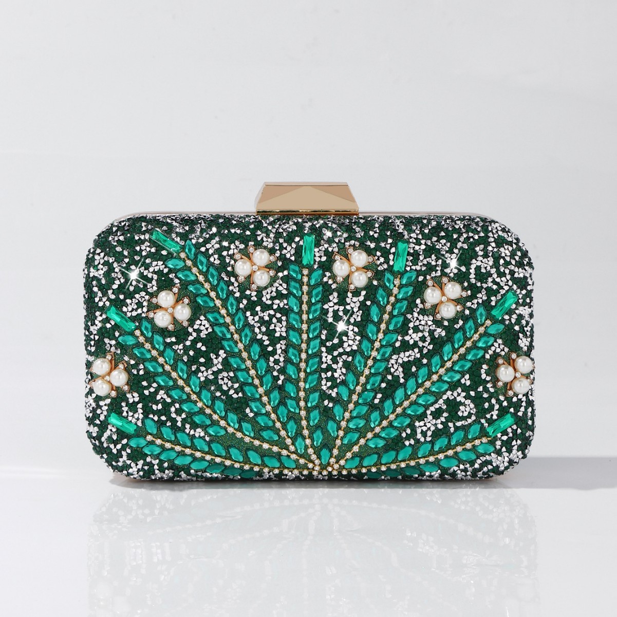 กระเป๋าคลัทช์สำหรับงานกลางคืนส - Luxury Bags Green บทวิจารณ์และราคา