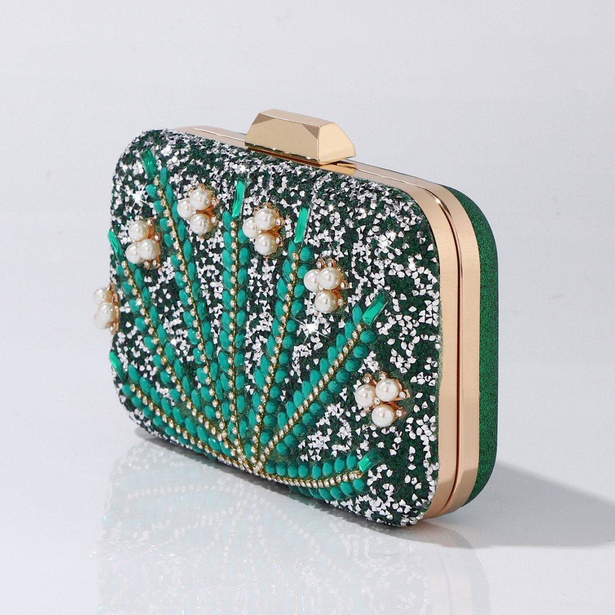 กระเป๋าคลัทช์สำหรับงานกลางคืนส - Luxury Bags Green บทวิจารณ์และราคา