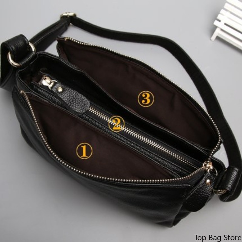 กระเป๋าหนังแท้สะพายข้างสำหรับผ - Luxury Bags Quiet บทวิจารณ์และราคา