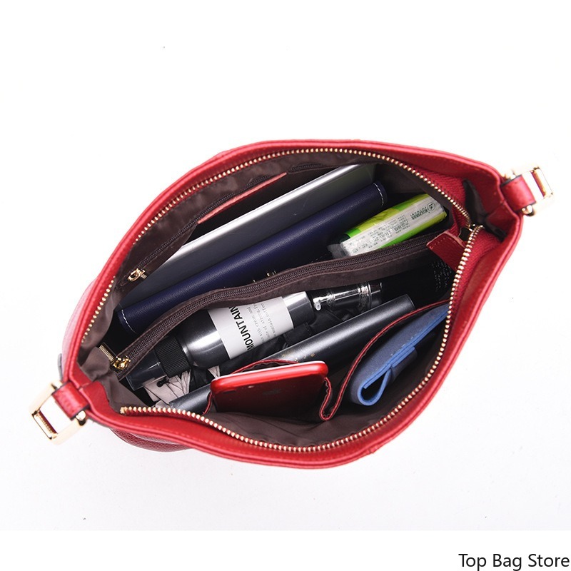 กระเป๋าสะพายไหล่หนังแท้สำหรับผ - Luxury Bags Quiet บทวิจารณ์และราคา