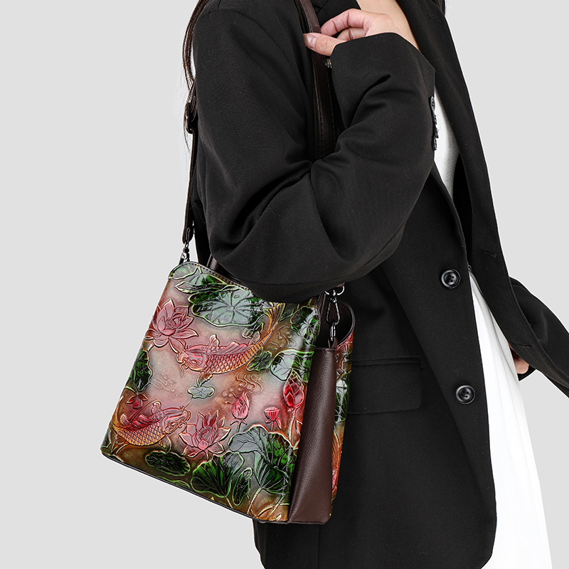 Retro กระเป๋าถือผู้หญิงไหล่กระ - Luxury Bags Medium Size บทวิจารณ์และราคา