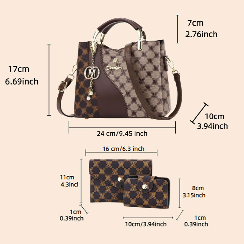 กระเป๋าถือผู้หญิงลายพิมพ์พรีเม - Luxury Bags Must Have บทวิจารณ์และราคา