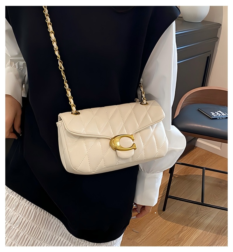 กระเป๋าสะพายไหล่หนังควิลท์สำหร - Chain Crossbody Quilted บทวิจารณ์และราคา