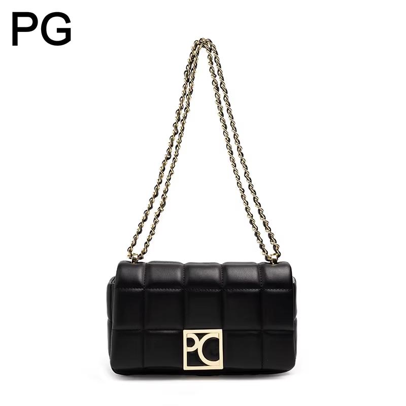 กระเป๋าสะพายข้าง PG สำหรับผู้ห - Chain Crossbody Quilted บทวิจารณ์และราคา