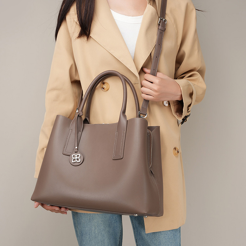 กระเป๋าถือทรงแข็งสำหรับผู้หญิง - Structured Handbag Top Handle บทวิจารณ์และราคา