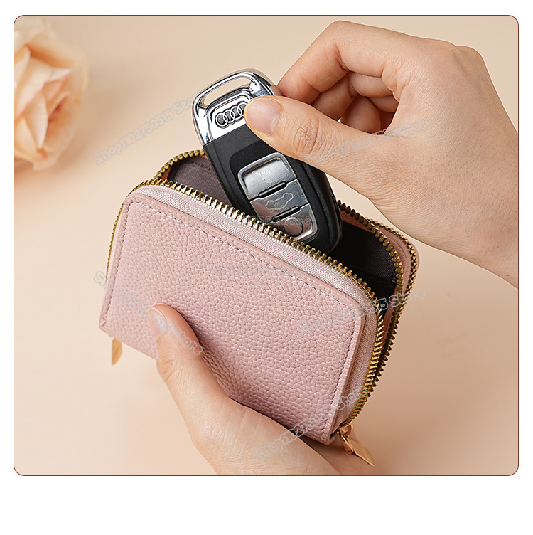 กระเป๋าสตางค์ใบสั้นลายกระต่ายม - Key Holder Leather Pouch บทวิจารณ์และราคา