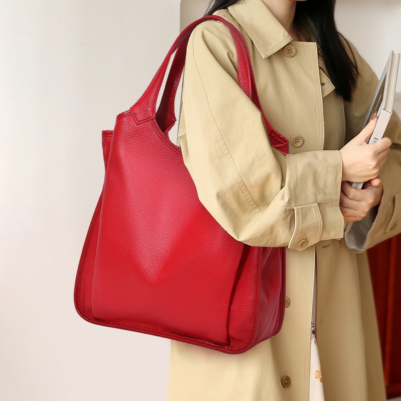กระเป๋าสะพายไหล่หนังแท้สำหรับผ - Luxury Bags Quiet บทวิจารณ์และราคา