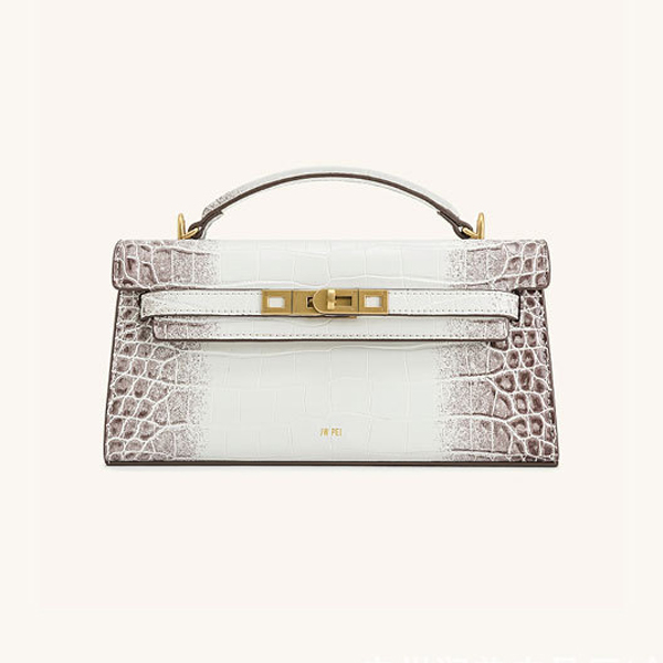 กระเป๋าถือหนังลายจระเข้สำหรับผ - Structured Handbag Top Handle บทวิจารณ์และราคา