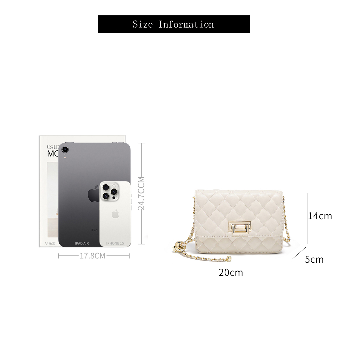 FOXER 2026 กระเป๋าสะพายข้างผู้ - Chain Crossbody Quilted บทวิจารณ์และราคา