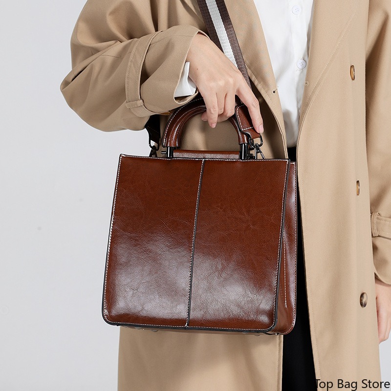 กระเป๋าโท้ทหนังแท้สำหรับผู้หญิ - Luxury Bags Quiet บทวิจารณ์และราคา