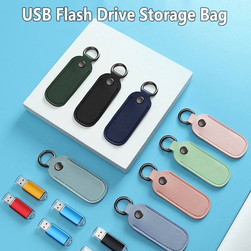 กระเป๋าใส่ดิสก์ U 8สีกระเป๋าที - Key Holder Leather Pouch บทวิจารณ์และราคา