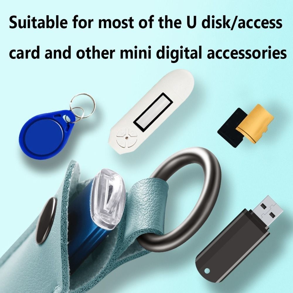 กระเป๋าใส่ดิสก์ U 8สีกระเป๋าที - Key Holder Leather Pouch บทวิจารณ์และราคา