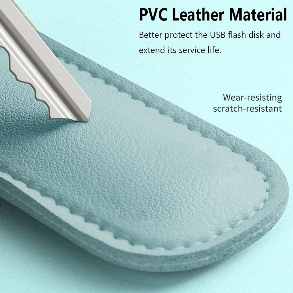 กระเป๋าใส่ดิสก์ U 8สีกระเป๋าที - Key Holder Leather Pouch บทวิจารณ์และราคา
