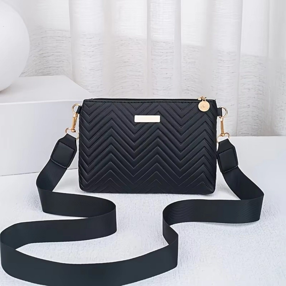 กระเป๋าสะพายข้างแบบควิลท์ลายคล - Chain Crossbody Quilted บทวิจารณ์และราคา