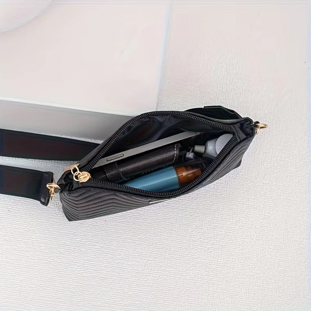 กระเป๋าสะพายข้างแบบควิลท์ลายคล - Chain Crossbody Quilted บทวิจารณ์และราคา