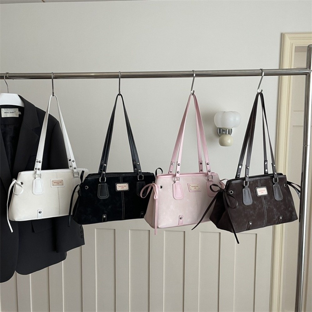 กระเป๋าถือหนังเทียมสไตล์เกาหลี - Structured Handbag Top Handle บทวิจารณ์และราคา