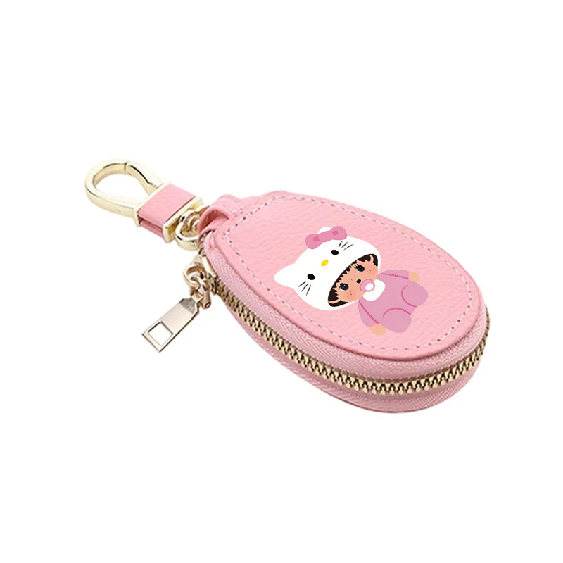 1 ชิ้น MONCHHICHI กระเป๋าใส่กุ - Key Holder Leather Pouch บทวิจารณ์และราคา