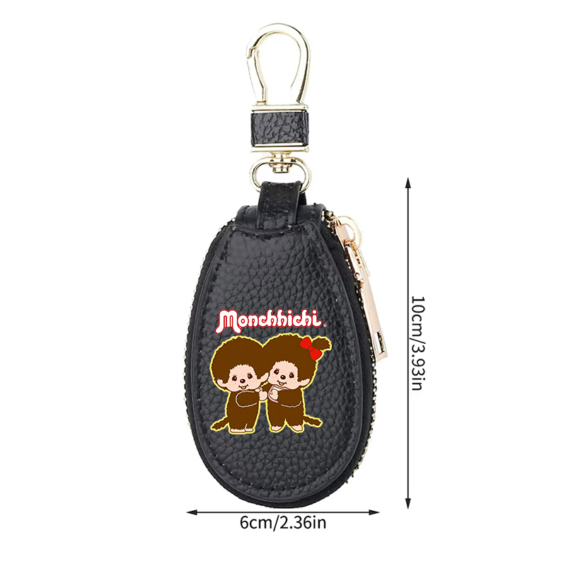 1 ชิ้น MONCHHICHI กระเป๋าใส่กุ - Key Holder Leather Pouch บทวิจารณ์และราคา
