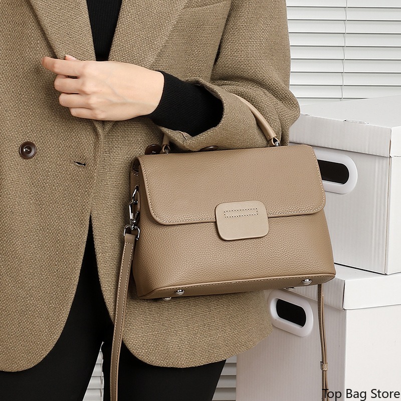 กระเป๋าหนังแท้สะพายไหล่สำหรับผ - Luxury Bags Quiet บทวิจารณ์และราคา
