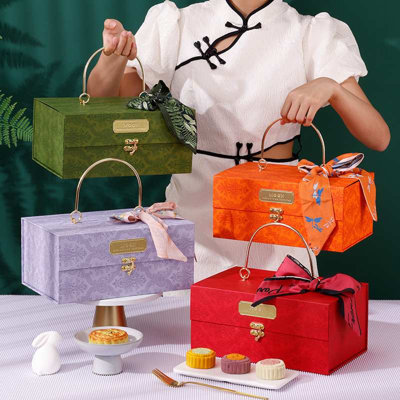 กล่องของขวัญโลหะหลากสีแบบหนา ก - Luxury Bags List บทวิจารณ์และราคา