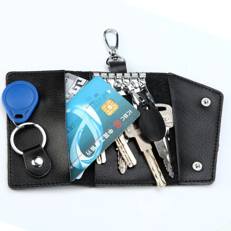 พวงกุญแจหนังแท้สำหรับผู้ชาย กร - Key Holder Leather Pouch บทวิจารณ์และราคา