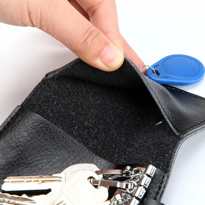 พวงกุญแจหนังแท้สำหรับผู้ชาย กร - Key Holder Leather Pouch บทวิจารณ์และราคา