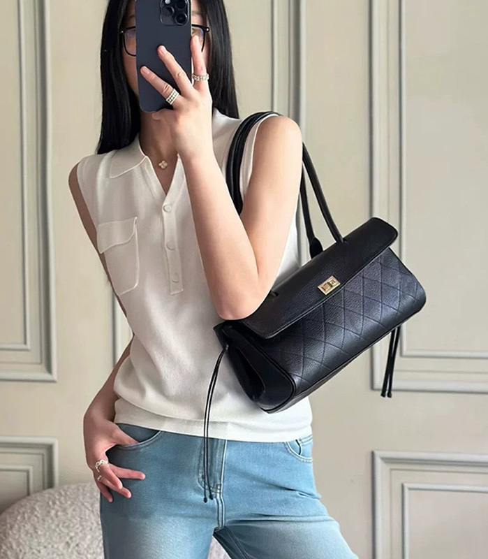 CLAREGQI 2026 กระเป๋าสะพายไหล่ - Structured Handbag Top Handle บทวิจารณ์และราคา