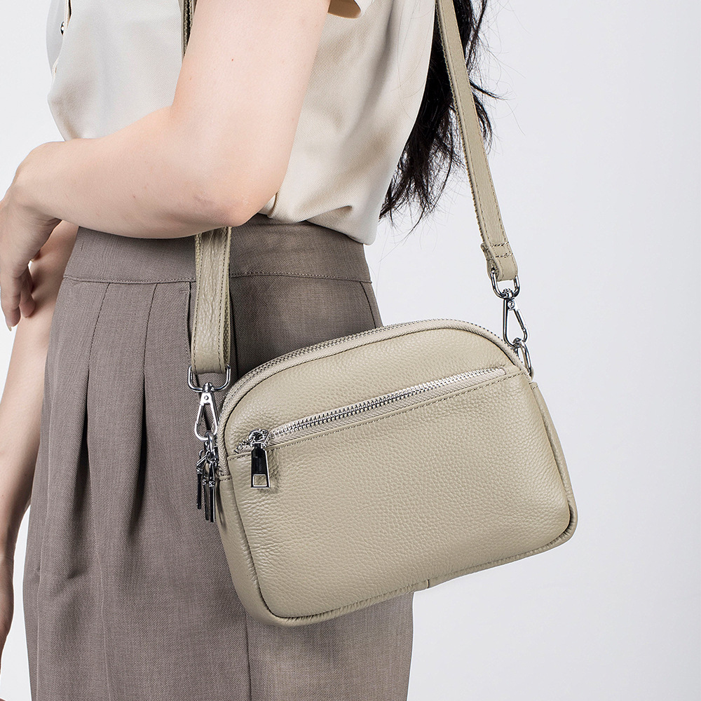 หนังแท้อเนกประสงค์กระเป๋าสะพาย - Key Holder Leather Pouch บทวิจารณ์และราคา